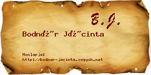 Bodnár Jácinta névjegykártya